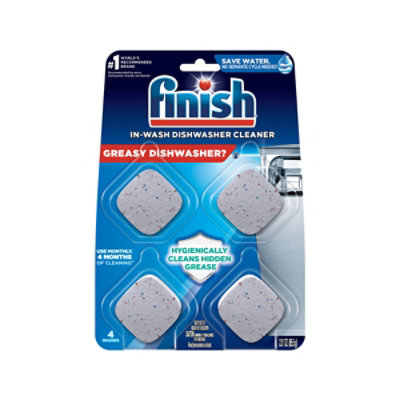 Finish In Wash Dishwasher Cleaner - 4 Count - Image 2