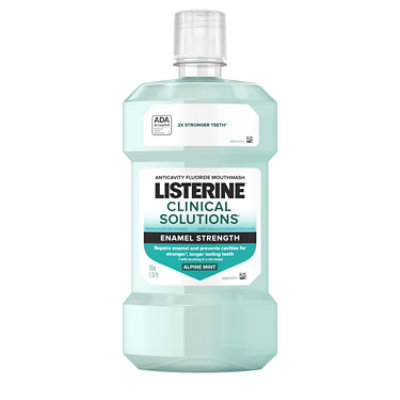 Listerine Clinical Solutions Enamel Strength Mouthwash Alpine Mint - 500 mL - Image 1