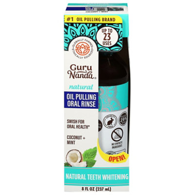 GuruNanda Whitening Oil Pulling Oral Rinse - 8 Fl. Oz. - Image 3