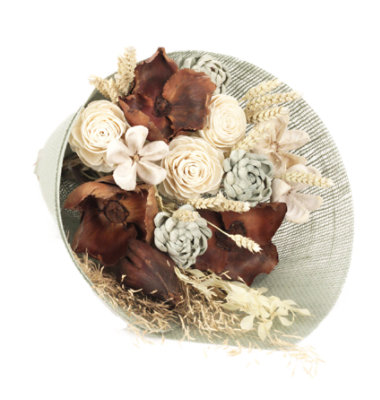 Desert Rose Neutral Euro Bouquet - Each - Image 1