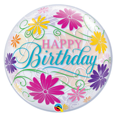 Birthday Balloon Bubble - Each - Image 1