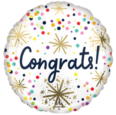 Congratulations Balloon Mylar Standard 18 Inch - Each - Image 1