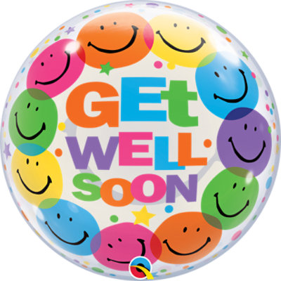 Get Well Balloon Bubble - Each - Image 1