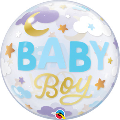 Baby Boy Balloon Bubble - Each - Image 1