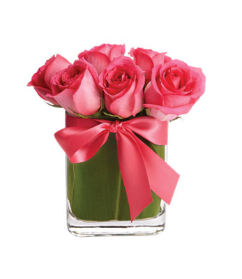 Overjoyed Boutique Pink Mini Modern Rose Arrangement - Each - Image 1