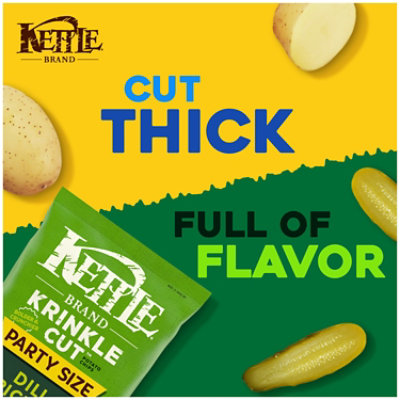 Kettle Brand Krinkle Cut Dill Pickle Kettle Potato Chips - 13 Oz - Image 2