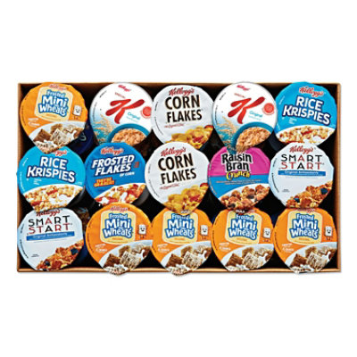 Kellogg's Breakfast Cereal - Single Serve, Classic Assortment, 2.1 Oz Cup - 60 Count - Image 1