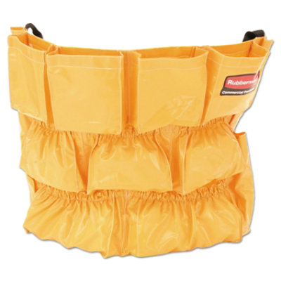 Rubbermaid Commercial Brute Caddy Bag, 12 Compartments, Yellow - Image 1