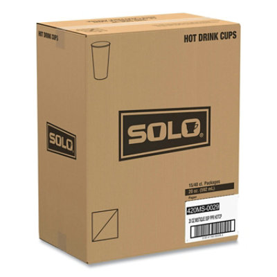 SOLO Single Sided Poly Paper Hot Cups, 20 Oz, Mistique Design - 600 Count - Image 2