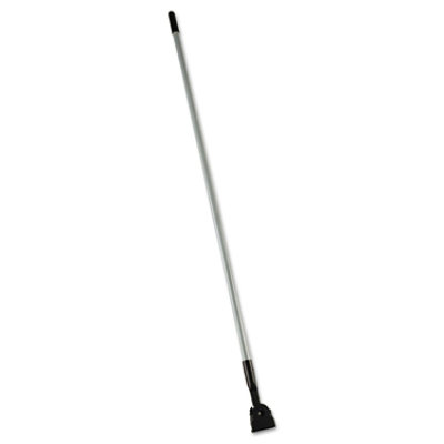 Rubbermaid Commercial Snap-On Fiberglass Dust Mop Handle, 1" dia x 60", Gray/Black - Image 1