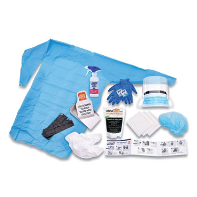 PURELL Body Fluid Spill Kit, 4.5" x 11.88" x 11.5", One Clamshell Case with 2 Single Use Refills/Carton - Image 2