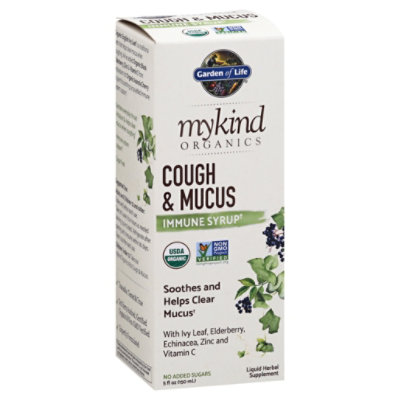 Garden Of Life Mykind Organics Cough And Mucus Immune Syrup - 5 Oz - Image 1