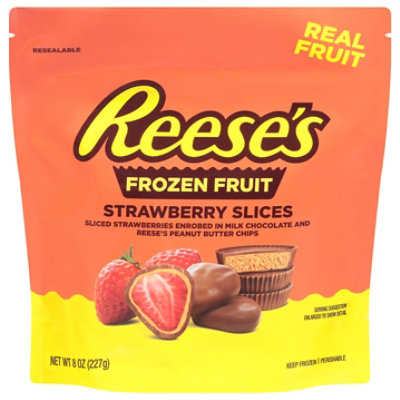 Reese's Strawberry Slices In Milk Chocolate Peanut Butter Chip Frozen Fruit - 8 Oz - Image 2