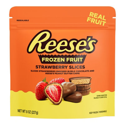 REESE'S Peanut Butter Milk Chocolate Fruit Sliced Strawberries - 8 Oz - Image 2