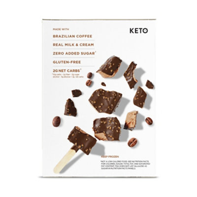 Keto Pint Coffee Almond Ice Cream Bars Zero Sugar Added - 4-11 Fl. Oz. - Image 7