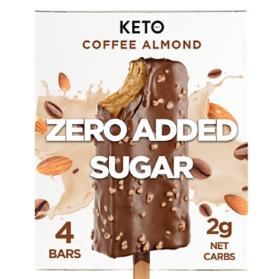 Keto Pint Coffee Almond Ice Cream Bars Zero Sugar Added - 4-11 Fl. Oz. - Image 1