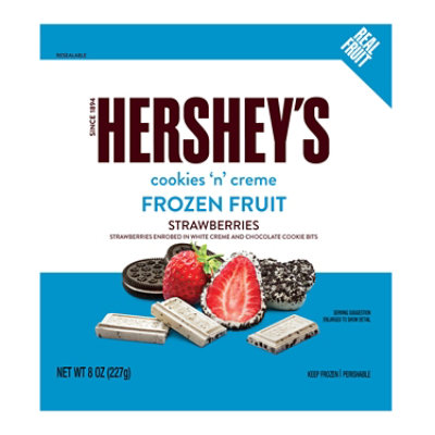 HERSHEY'S Cookies N' Crème Strawberries Frozen Fruit - 8 Oz - Image 1