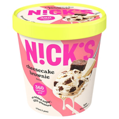 Nick's Cheesecake Brownie Ice Cream - 16 Oz