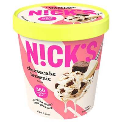 Nicks Cheesecake Brownie Ice Cream - 16oz - 1 Pint - Image 3