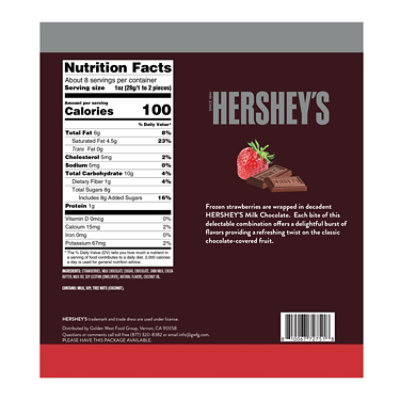 HERSHEY'S Milk Chocolate Covered Strawberries Frozen Fruit - 8 Oz - Image 4