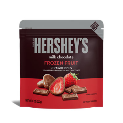 HERSHEY'S Milk Chocolate Covered Strawberries Frozen Fruit - 8 Oz - Image 1