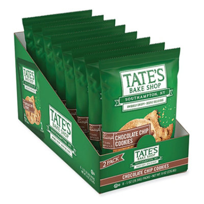 TATE'S BAKE SHOP Chocolate Chip Cookies Snack Packs, 1 oz Pack - 32 Count - Image 1
