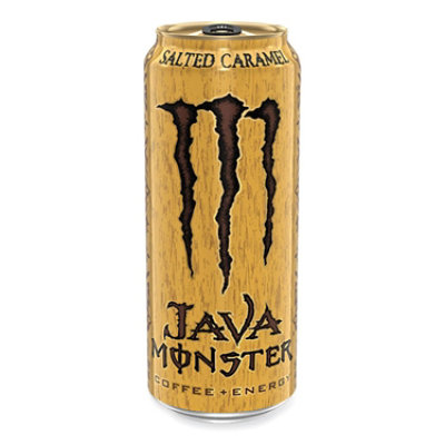Monster Java Monster Cold Brew Coffee, Salted Caramel, 15 oz Can - 12 Count - Image 1