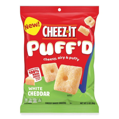 Cheez-It Puff'd Crackers, White Cheddar, 3 oz Bag - 6 Count - Image 1