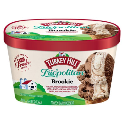 Turkey Hill Fdd Trio Politan Brookie Ice Cream - 46 Fl. Oz. - Image 3