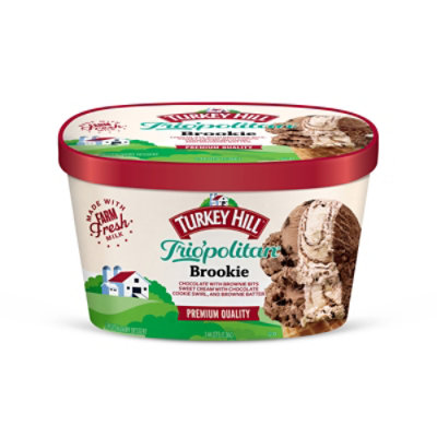 Turkey Hill Fdd Trio Politan Brookie Ice Cream - 46 Fl. Oz. - Image 2