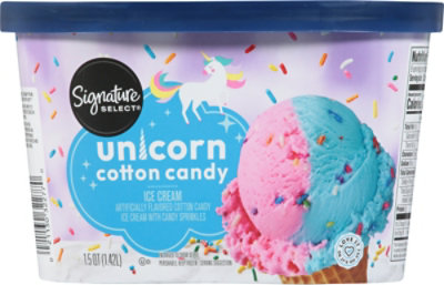 Signature Select Ice Cream Unicorn Cotton Candy - 1.5 Quart - Image 6