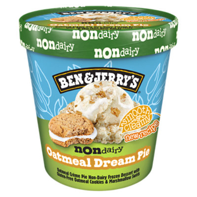 Ben & Jerry's Ice Cream Non Dairy Oat Milk Oatmeal Dream Pie - Pint