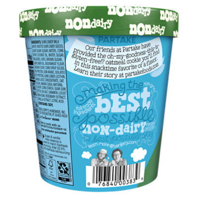 Ben & Jerry's Ice Cream Non Dairy Oat Milk Oatmeal Dream Pie - Pint - Image 6