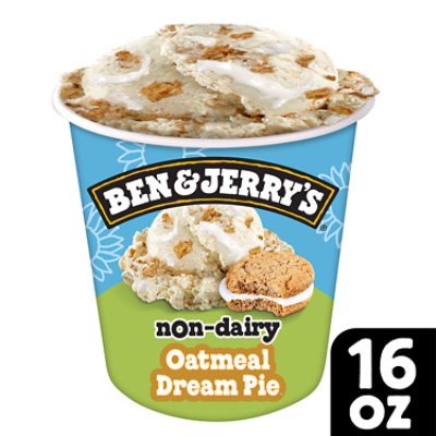 Ben & Jerry's Ice Cream Non Dairy Oat Milk Oatmeal Dream Pie - Pint - Image 1