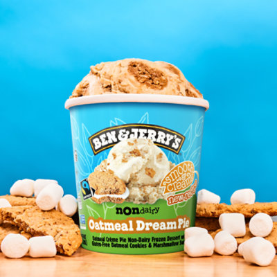 Ben & Jerry's Ice Cream Non Dairy Oat Milk Oatmeal Dream Pie - Pint - Image 5