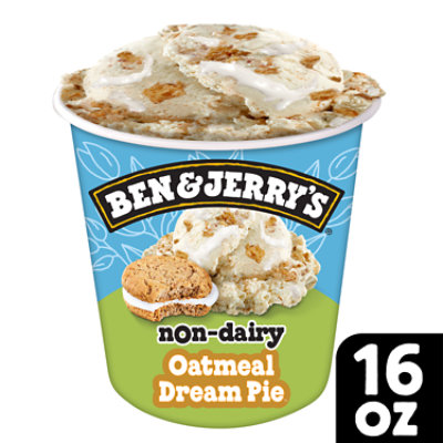 Ben & Jerry's Ice Cream Non Dairy Oat Milk Oatmeal Dream Pie - Pint - Image 1