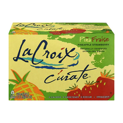 LaCroix Sparkling Water - Pina Fraise- 24 Cans Total (12 Fl oz Per Can) - Image 1