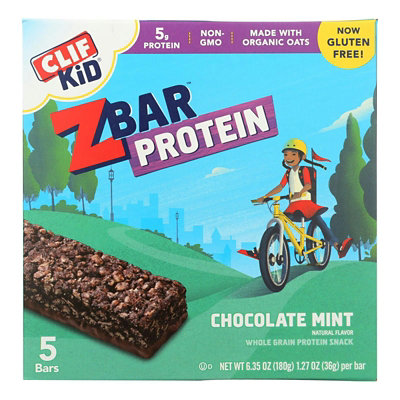 CLIF Kid ZBar Organic Protein Bar Chocolate Mint - 5 - 1.27 oz (Pack of 6) - Image 1