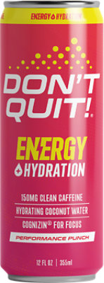 Dont Quit Energy Performance Punch - 12 Fl. Oz. - Image 1