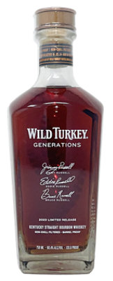 Wild Turkey Strt Bbn Generations - 750 Ml - Image 1