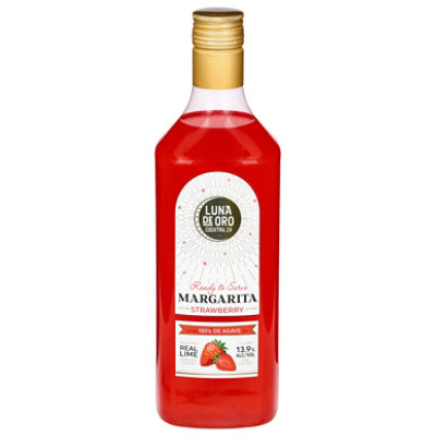 Luna De Oro Strawberry Margarita Pet Wine - 1.5 Liters