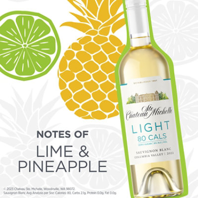 Chateau Ste Michelle Light Sauvignon Blanc Wine - 750 Ml - Image 2