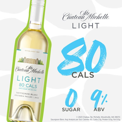 Chateau Ste Michelle Light Sauvignon Blanc Wine - 750 Ml - Image 5