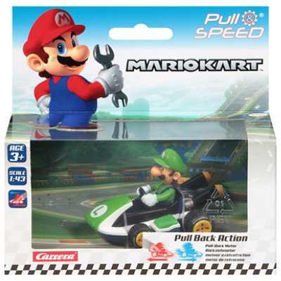 Car Pull Back Luigi Kart - Each - Image 2