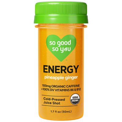 So Good So You Organic Organic Energy Pineapple Ginger Juice Shot - 1.7 Fl. Oz.