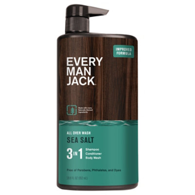 Every Man Jack Sea Salt 3 In 1 All Over Wash - Each - Image 3