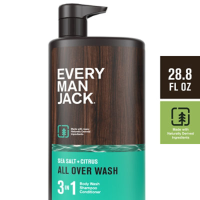 Every Man Jack Sea Salt 3 In 1 All Over Wash - Each - Image 1