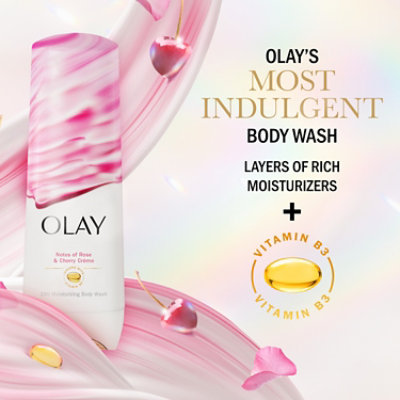 Olay Indulgent Moisture Rose And Cherry Body Wash - 20 Fl. Oz. - Image 2