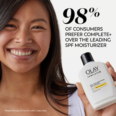 Olay Complete Plus Female Face Conditioner Treatment Sunscreen Unscented Sensitive - 6 Fl. Oz. - Image 8