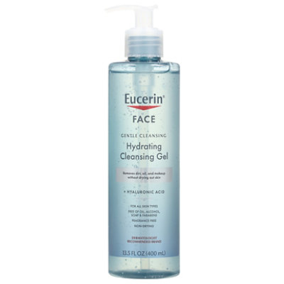 Eucerin Face Hydrating Cleansing Gel - 13.5 Fl. Oz. - Image 3